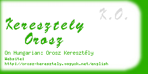 keresztely orosz business card